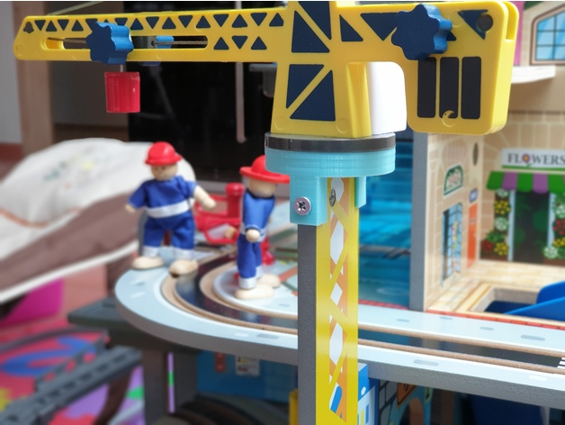 Playtive XXL Bahnhof - Kran Halterung / Train-Station - Crane Mount