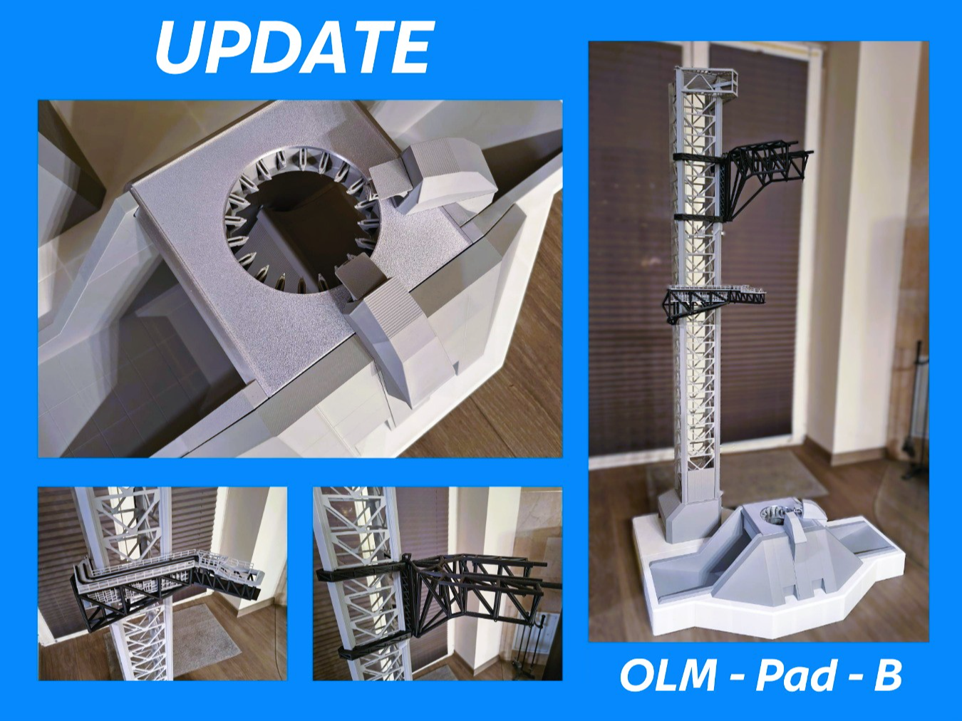 Spacex Launch Tower /OLM Pad B  / Starship 1:100