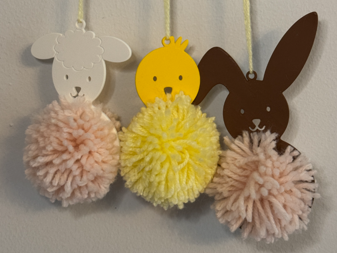 Pom-pom Easter Animals