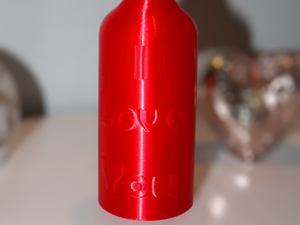 Leuchtflasche I Love You