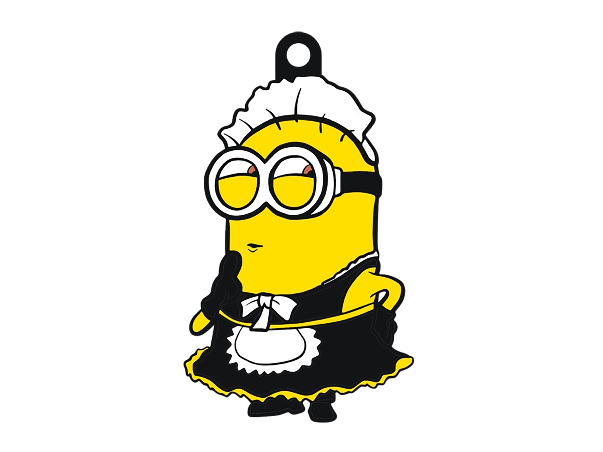 Minion Maid Keyring