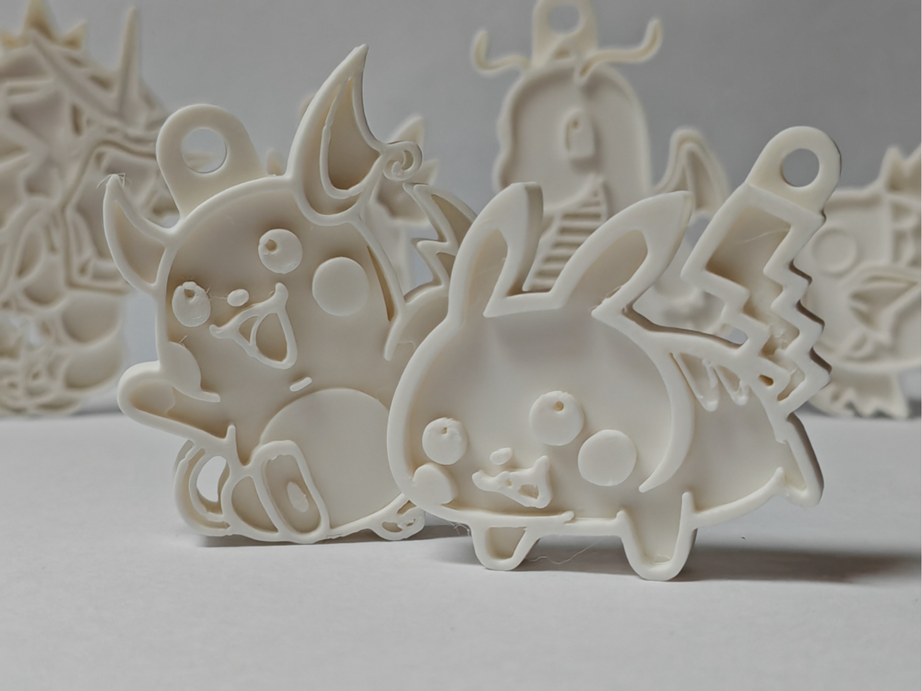 Pokemon Keychain - Raichu and Pikachu