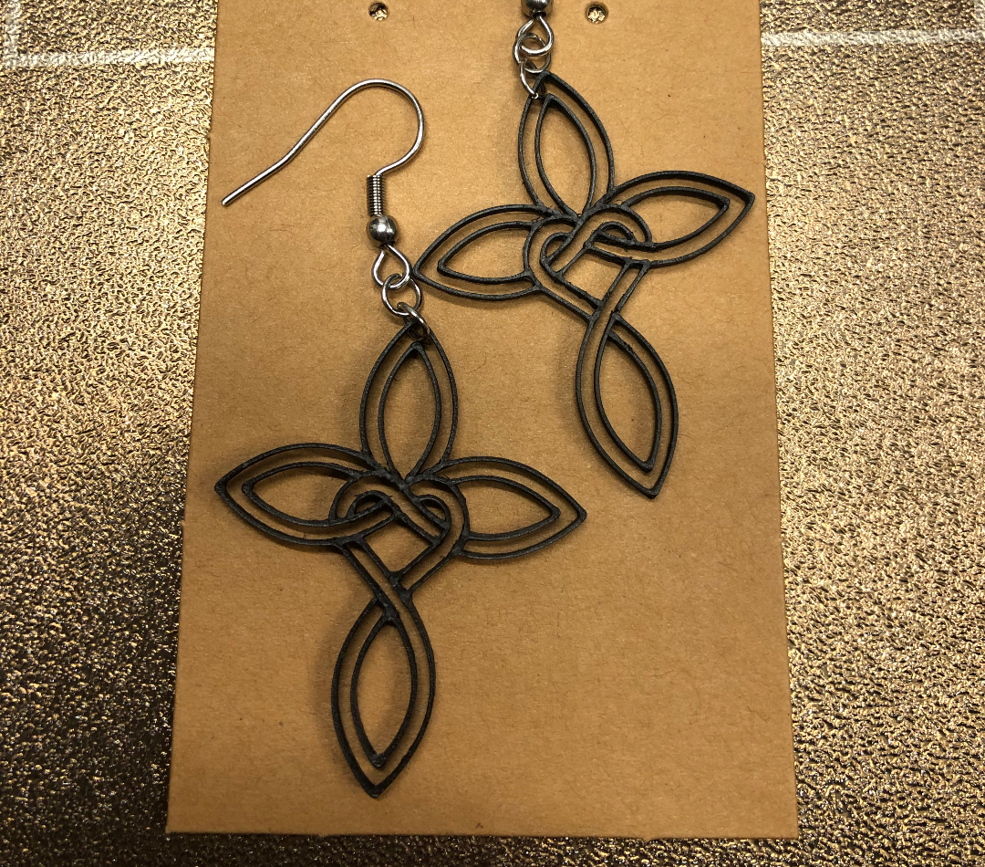 Celtic cross earrings no AMS, 0.4 mm nozzle