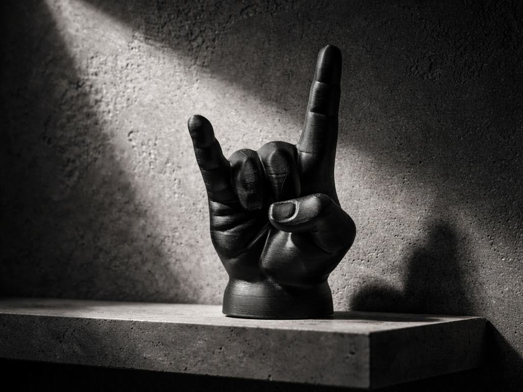 Heavy Metal Hand - Pommesgabel - 666 - Metal Horns