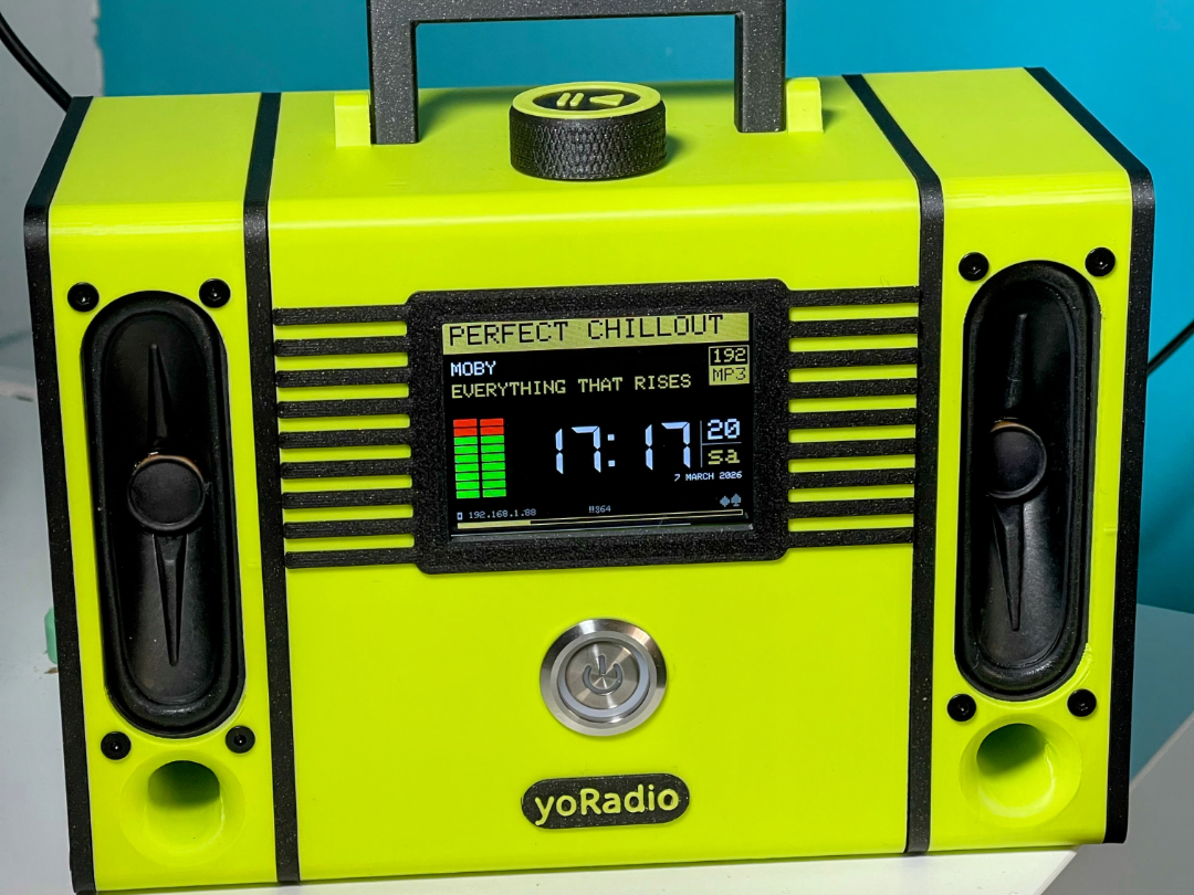 YORADIO INTERNET RADIO ON ESP32 2432S028 CYD