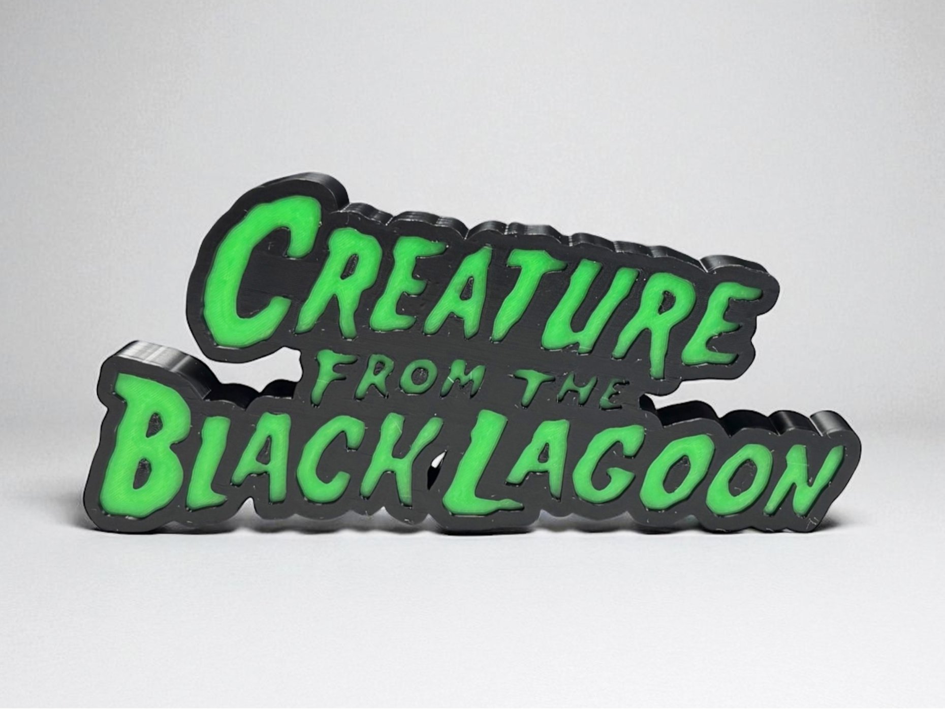 Creature From The Black Lagoon Logo Sign
