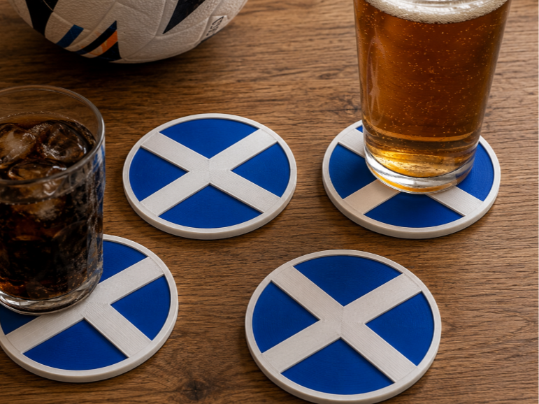 Scotland Saltire Coaster Set