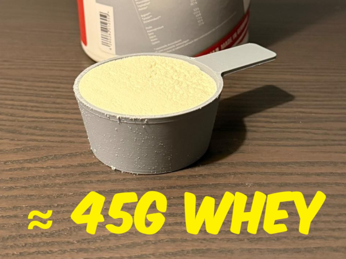Whey measuring spoon (roundabout 45g)