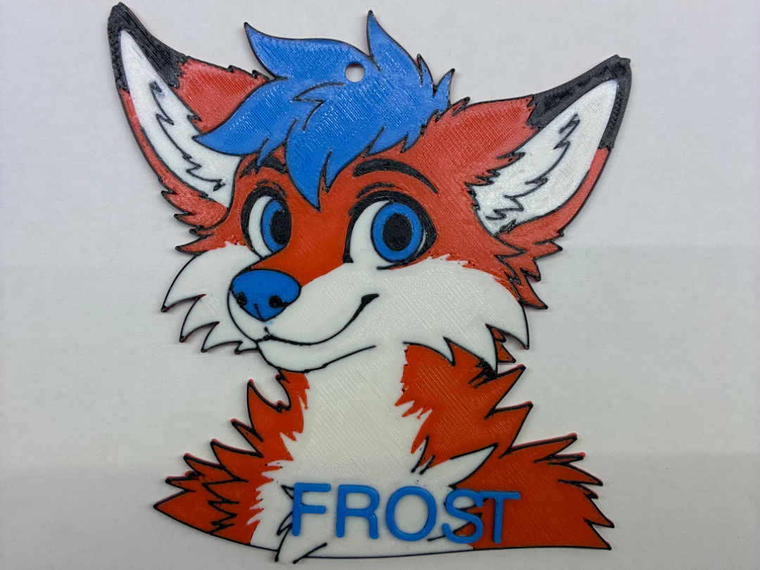keychain furry frost me