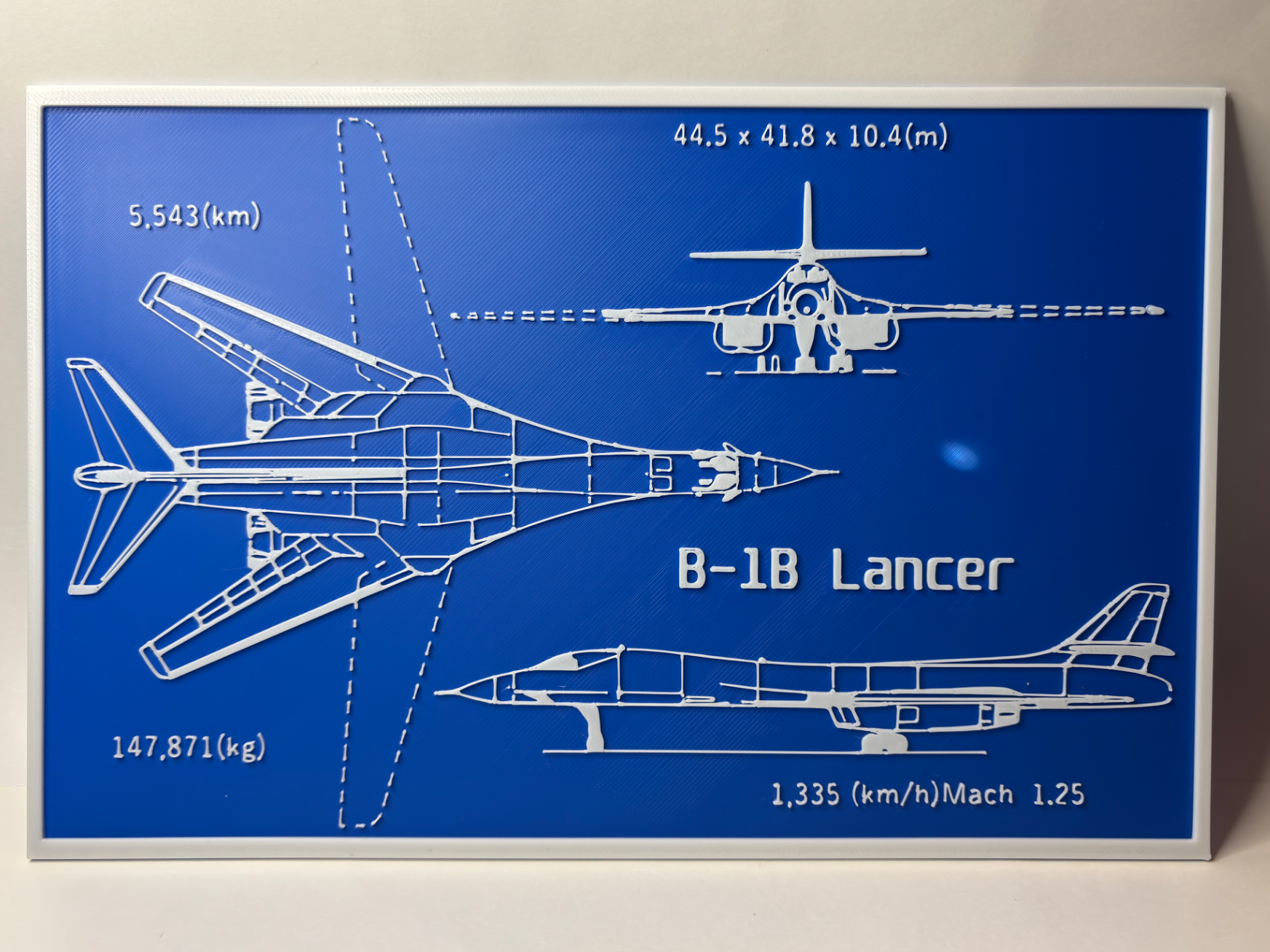 Rockwell B-1 Lancer - Blueprint