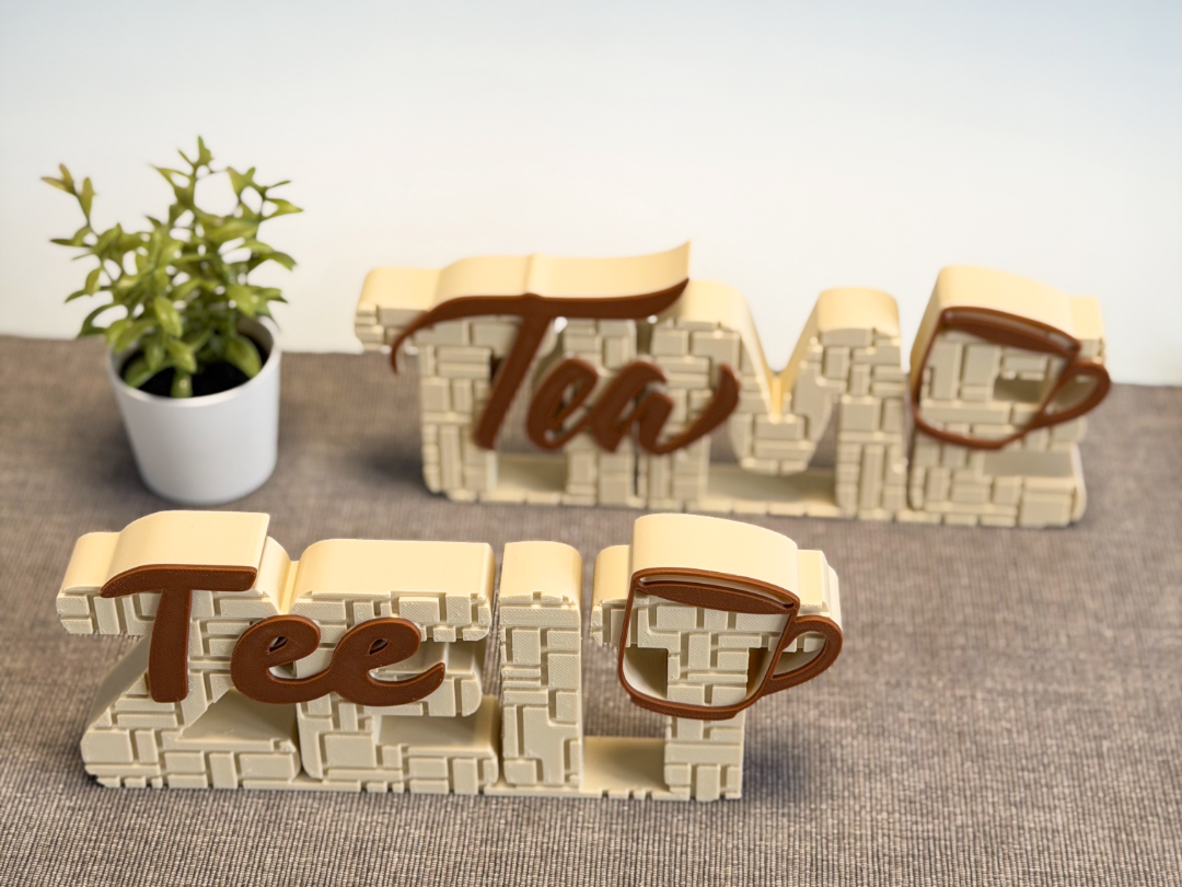 Dekorativer Aufsteller - Tee Zeit - Tea Time