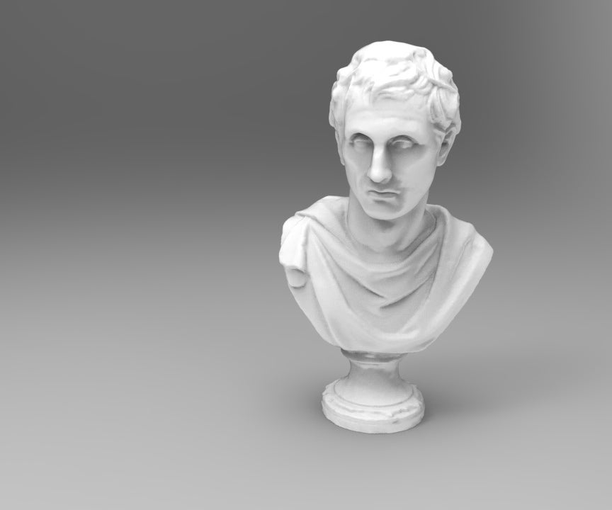 Marble portrait of the Greek playwright Menander