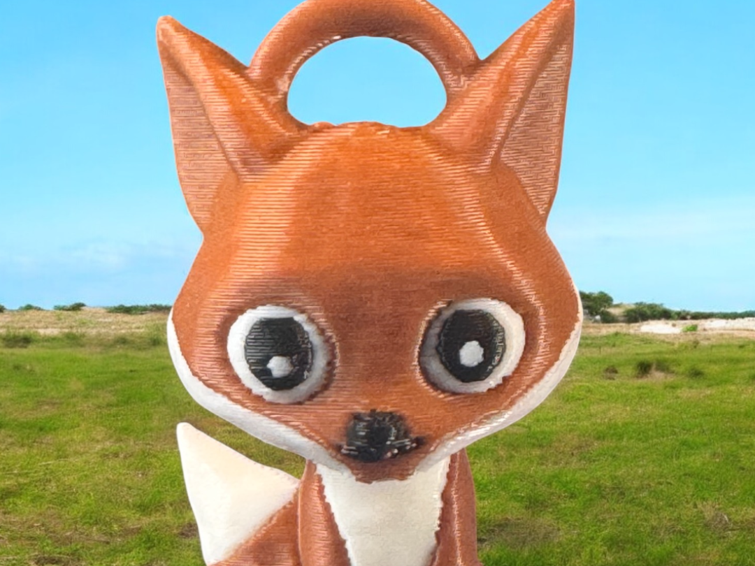 Cute Fox – Keyring! 10grams prints in 45 minutes