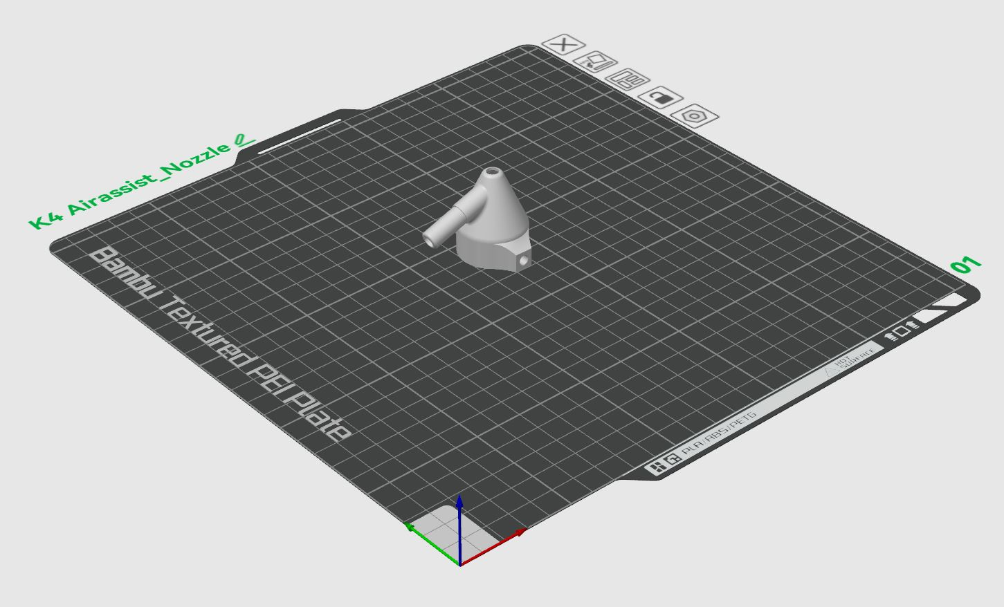 Airassist Nozzle for K40 Lasercutter