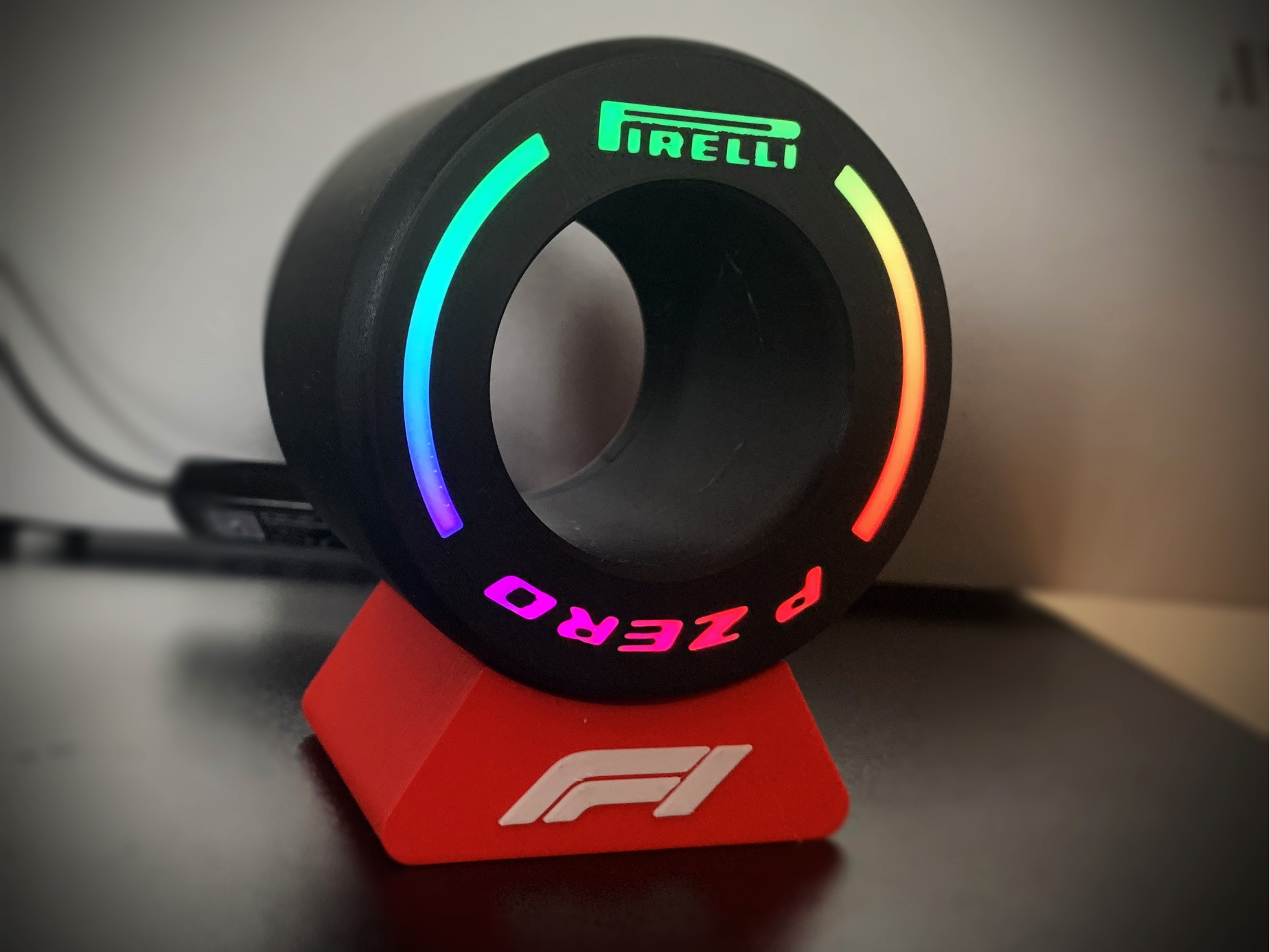 Pirelli F1 Tire with RGB LED