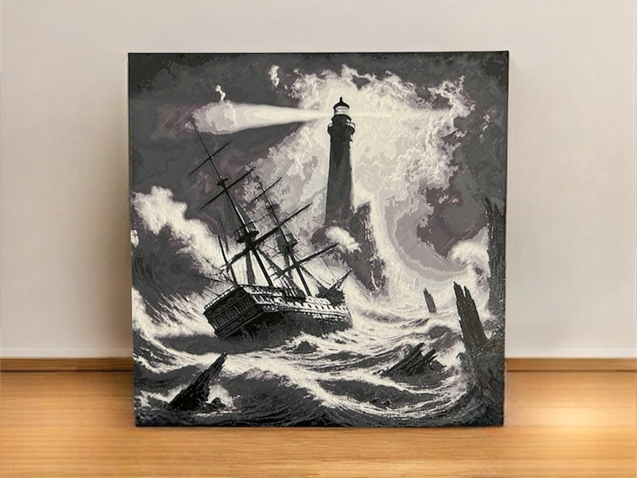 Hueforge - Leuchtturm & Schiff