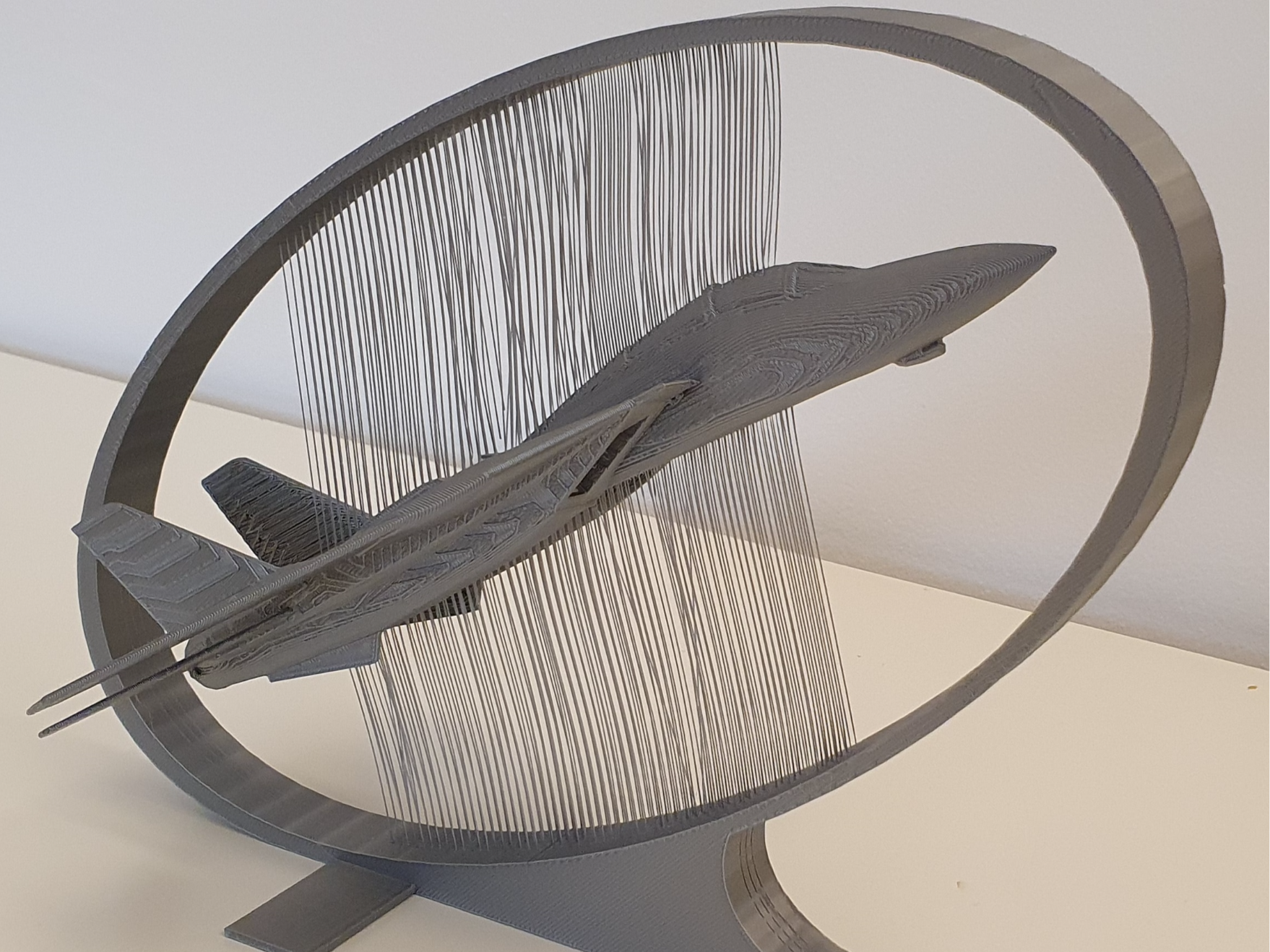 Grumman F-14 Tomcat Side - String Art