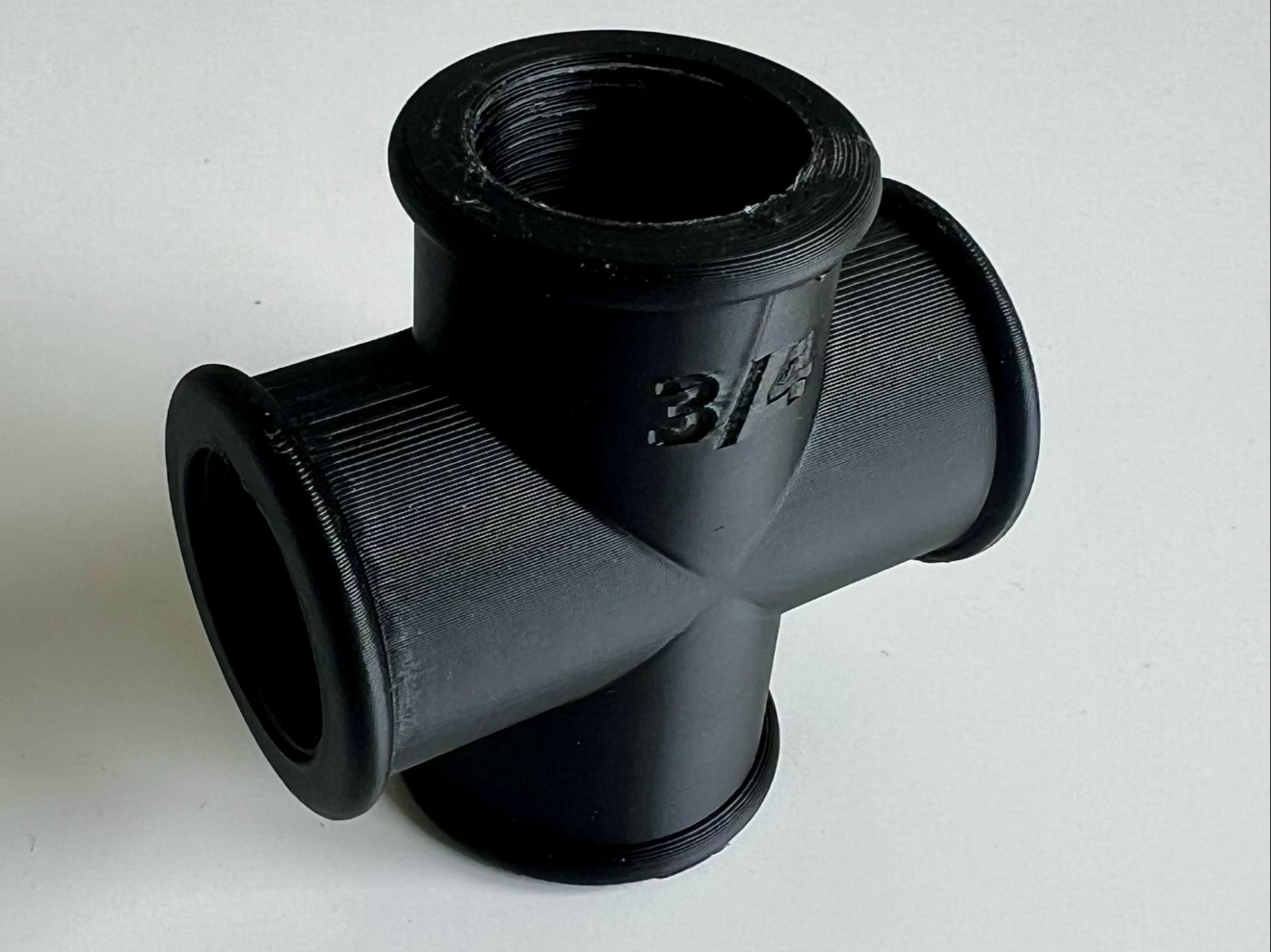 3/4 inch pipe cross connection