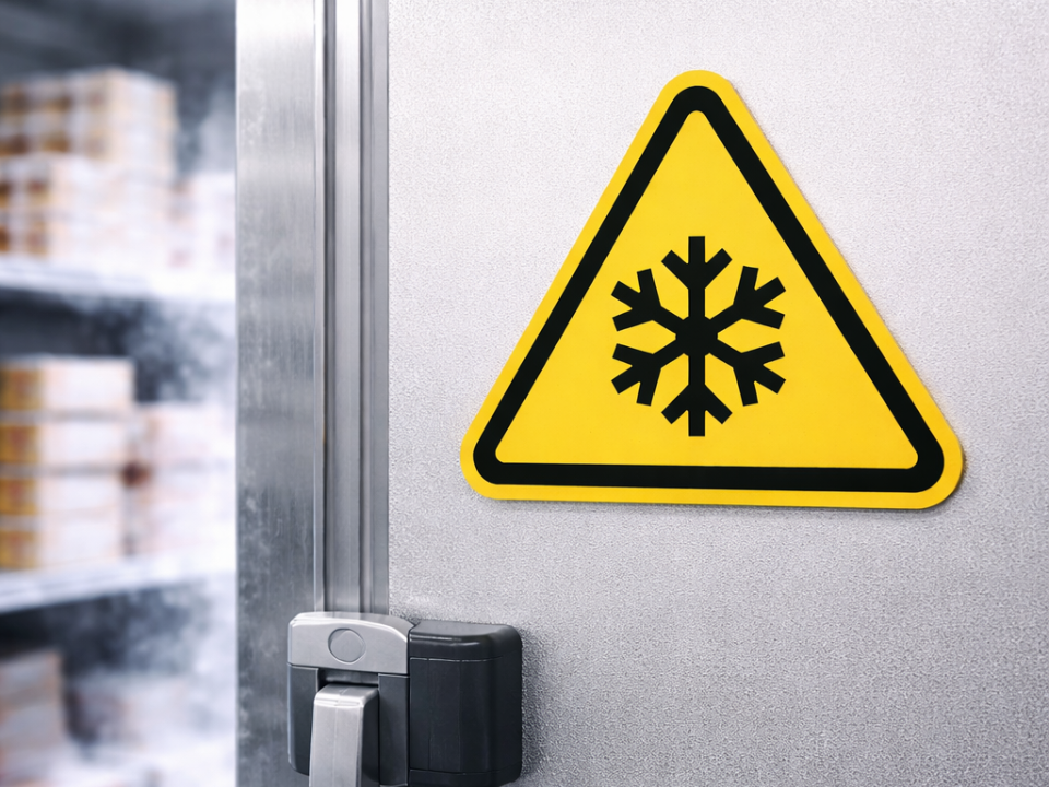 Warnschild „Kälte / Niedrige Temperatur“
