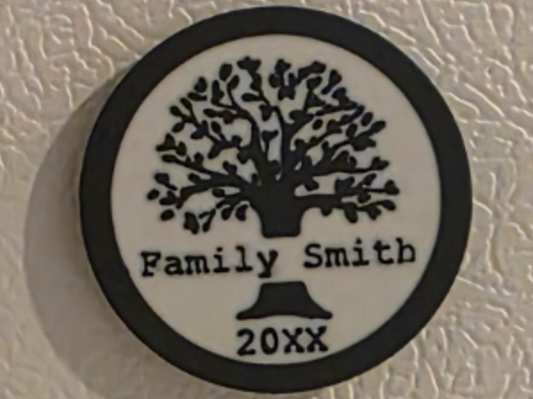 Customizable Family Reunion Fridge Magnet