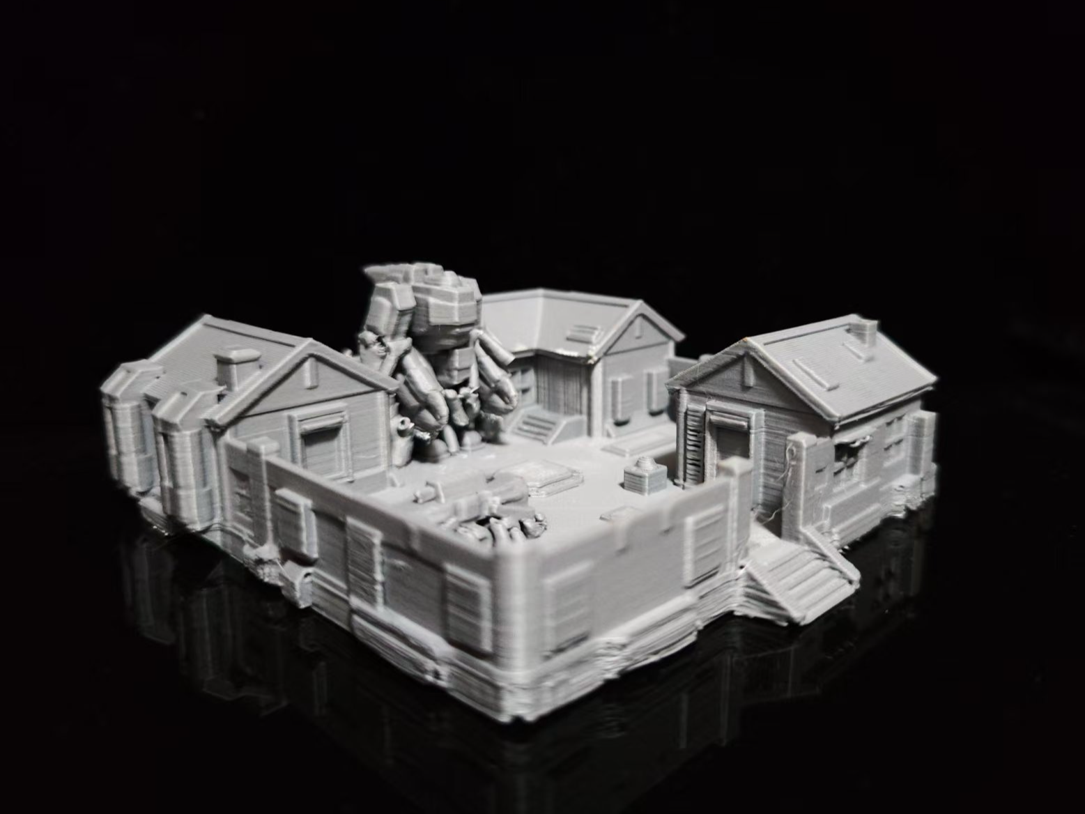 Apocalyptic Shelter - Mecha Chinese Courtyard