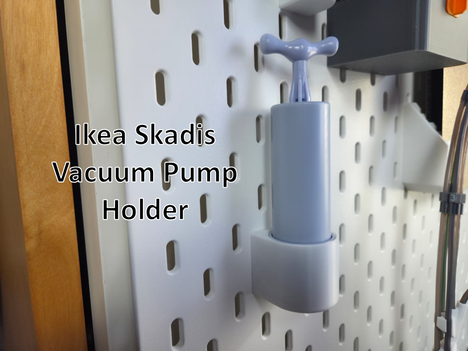 Ikea Skadis Vacuum Pump Holder Mount