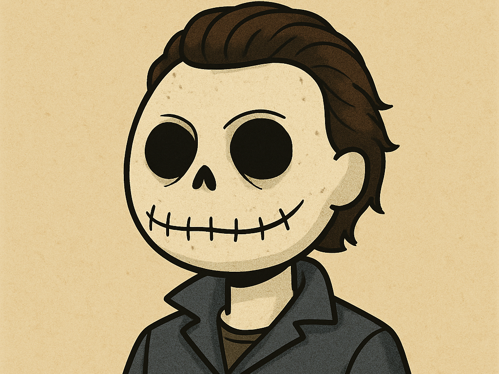 Michael Myers and jack Skellington mash up
