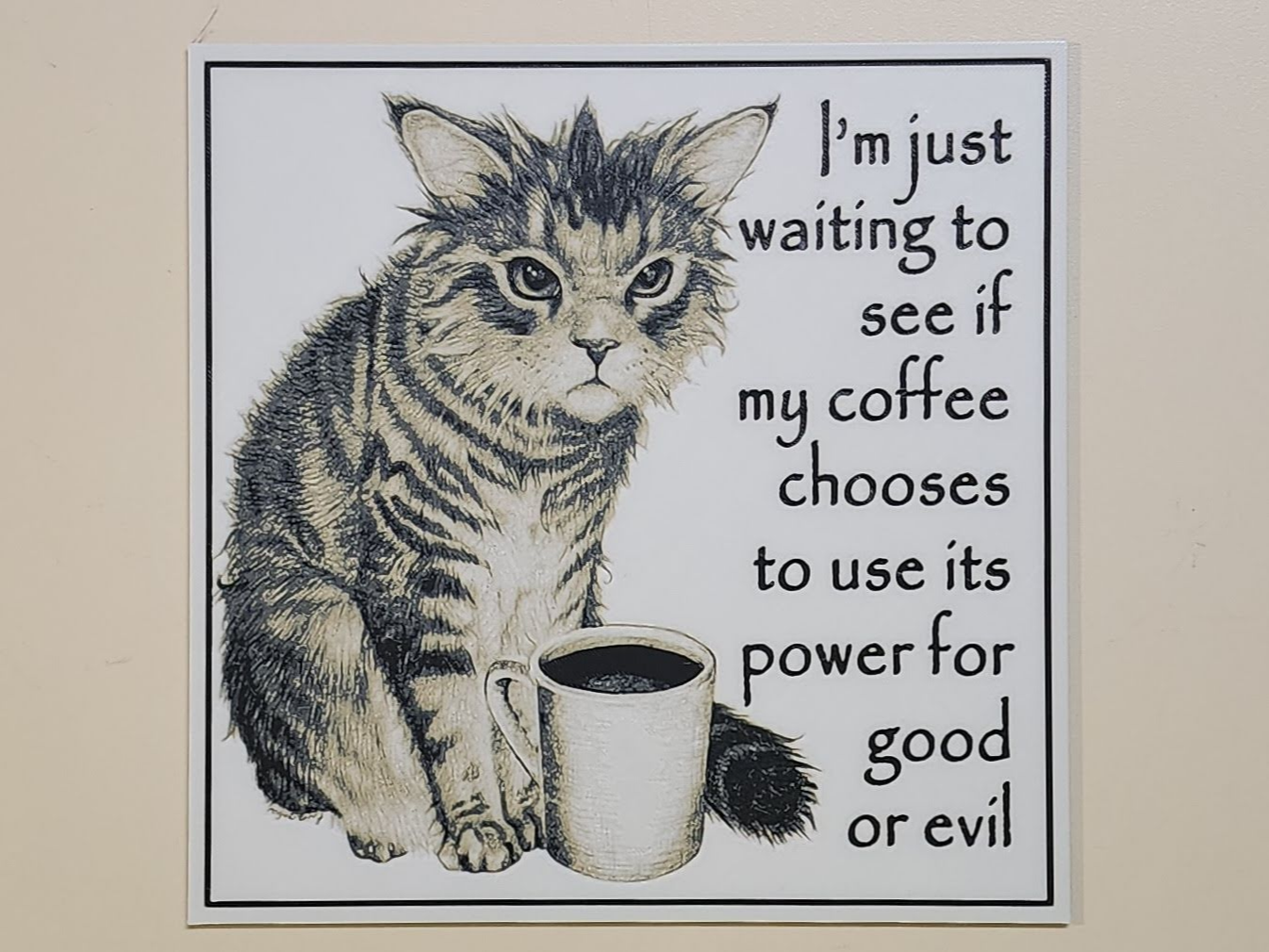 Coffee-Grumpy Cat (hueforge)