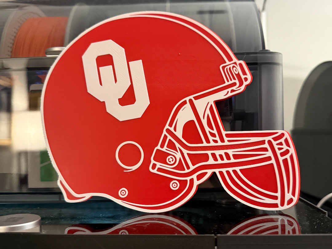 Oklahoma Sooners football wall art