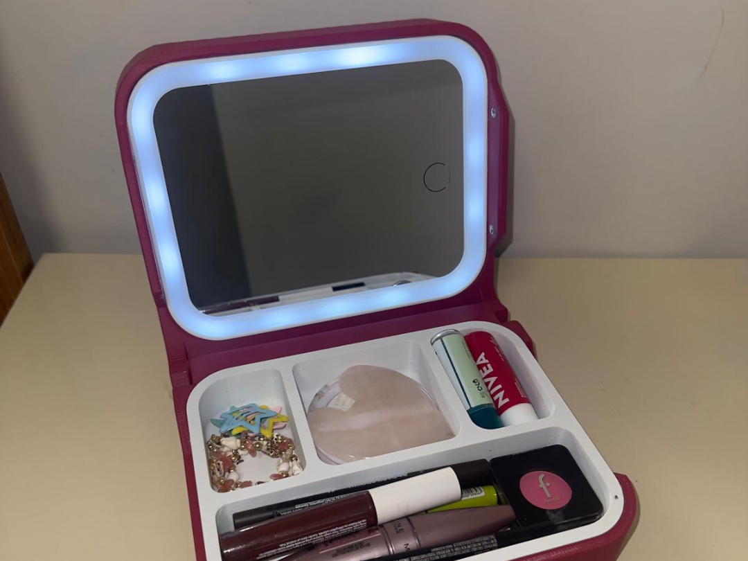 LED Vanity Makeup Organizer Case