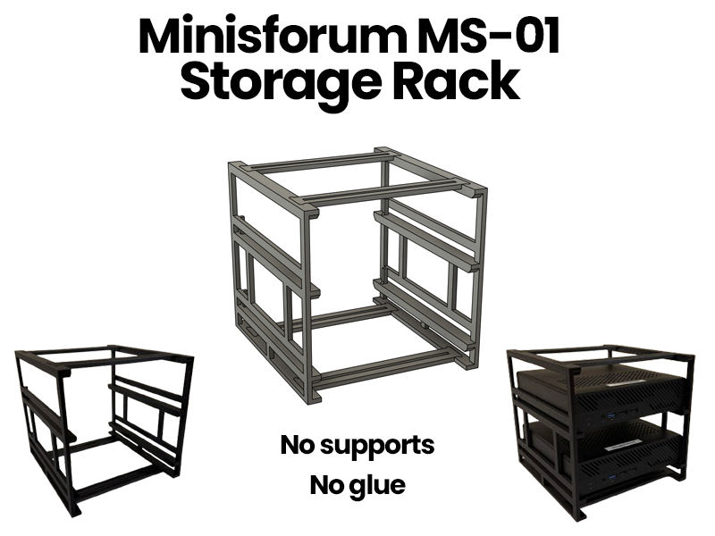 Minisforum MS-01 Storage Rack