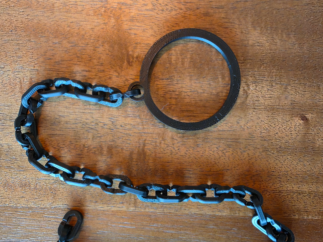 Monocle and Chain Costume Prop