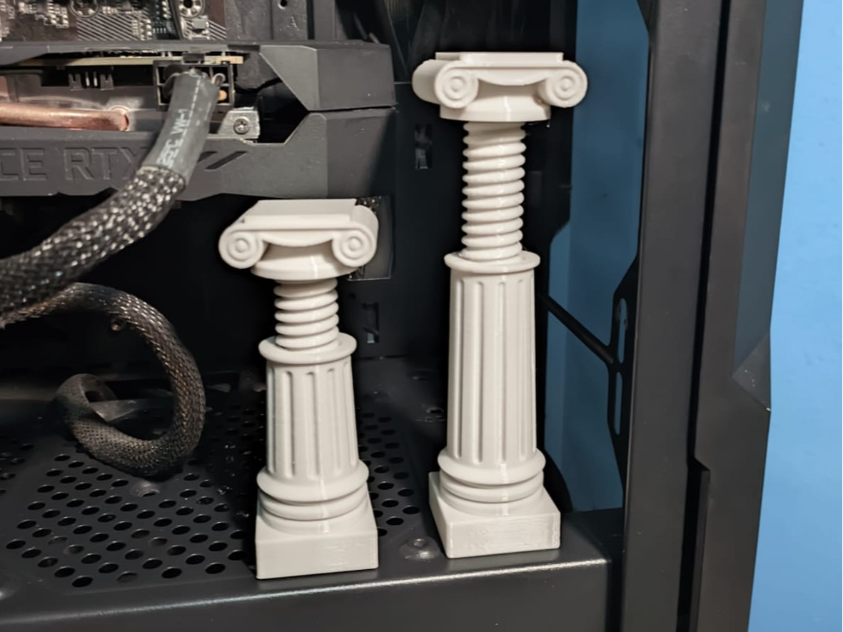 Adjustable Greek Pillar GPU Support