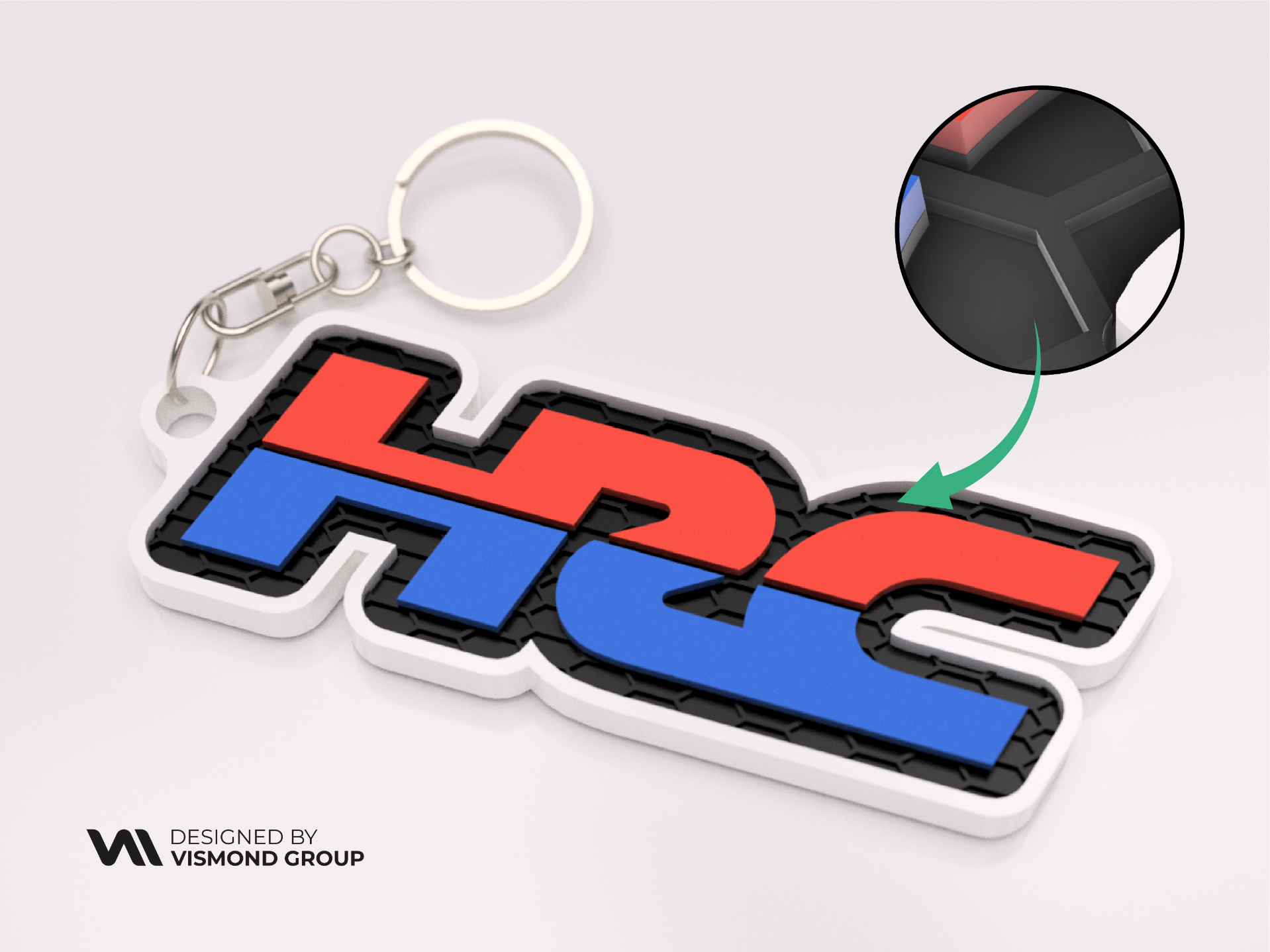 Honda HRC Keychain