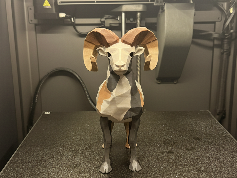Low Poly Bighorn Sheep