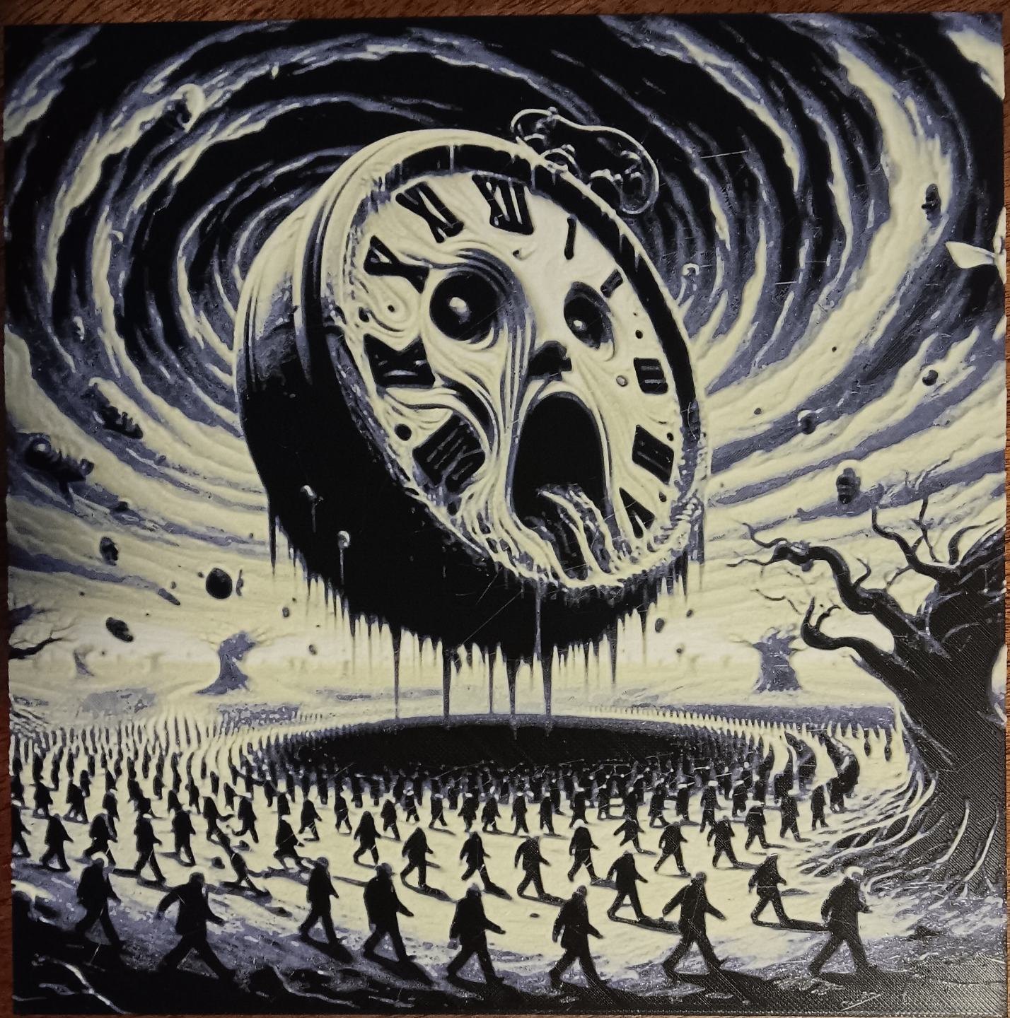 Hueforge Melting Clock Fantasy