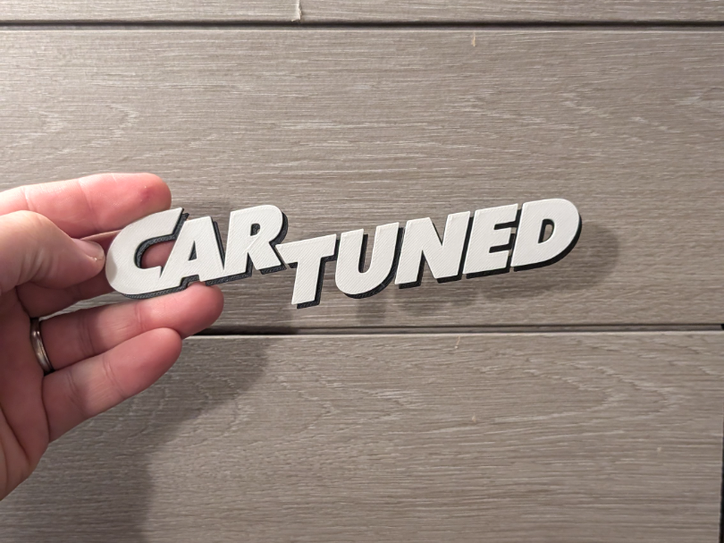 CarTuned logo sign plaque 2-sizes