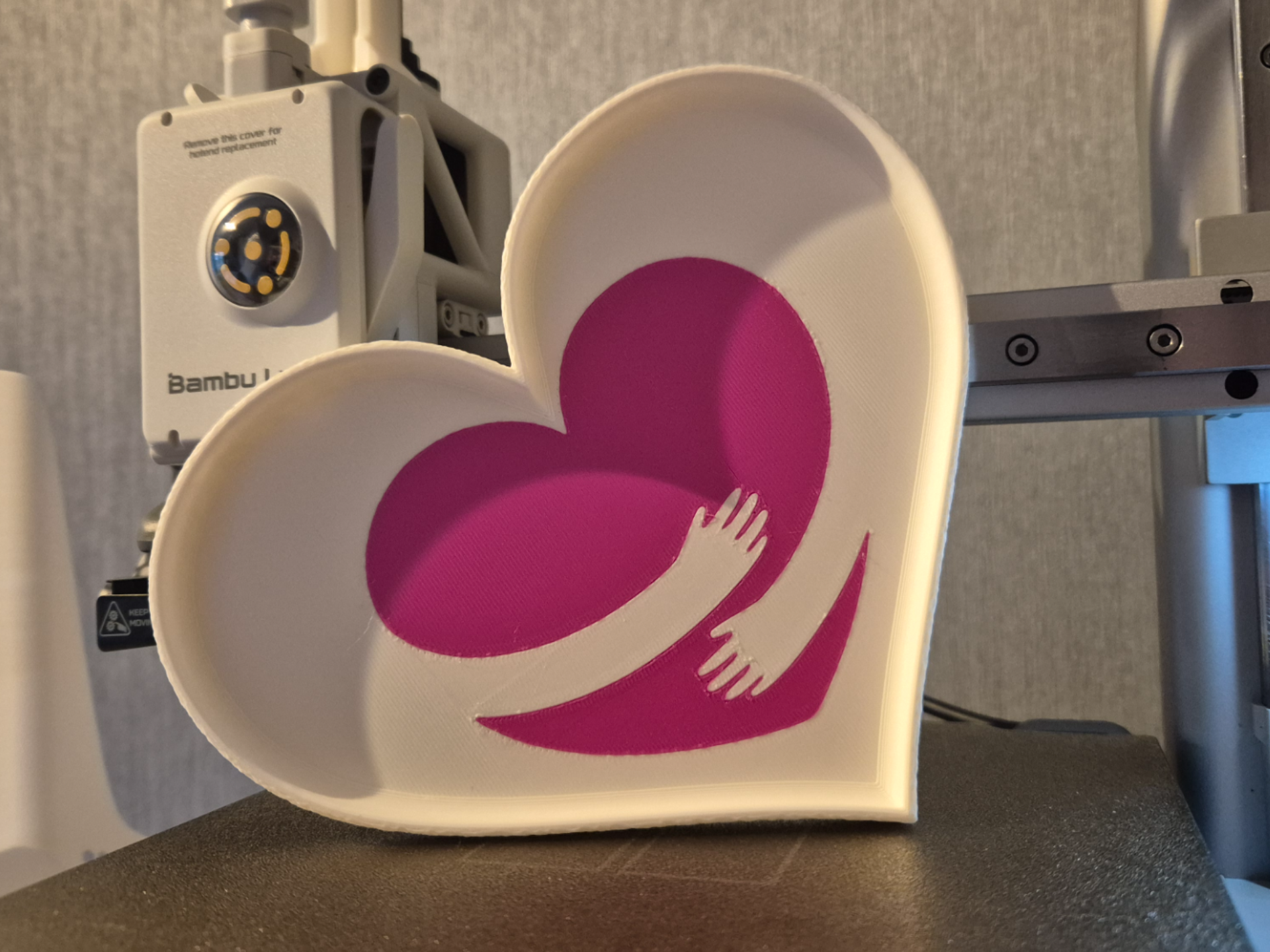 Sleek Heart Tray (A1 Mini compatible)