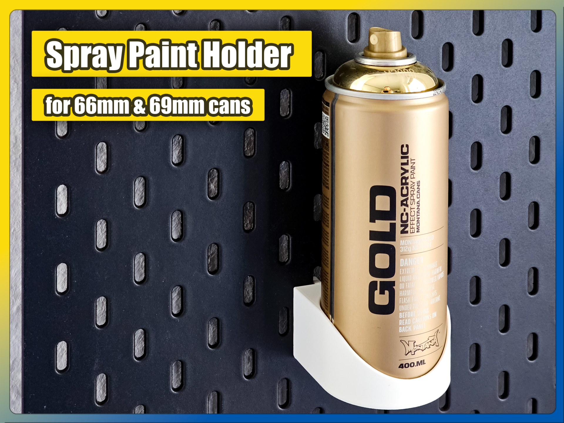 Spray Paint Holder for IKEA Skadis