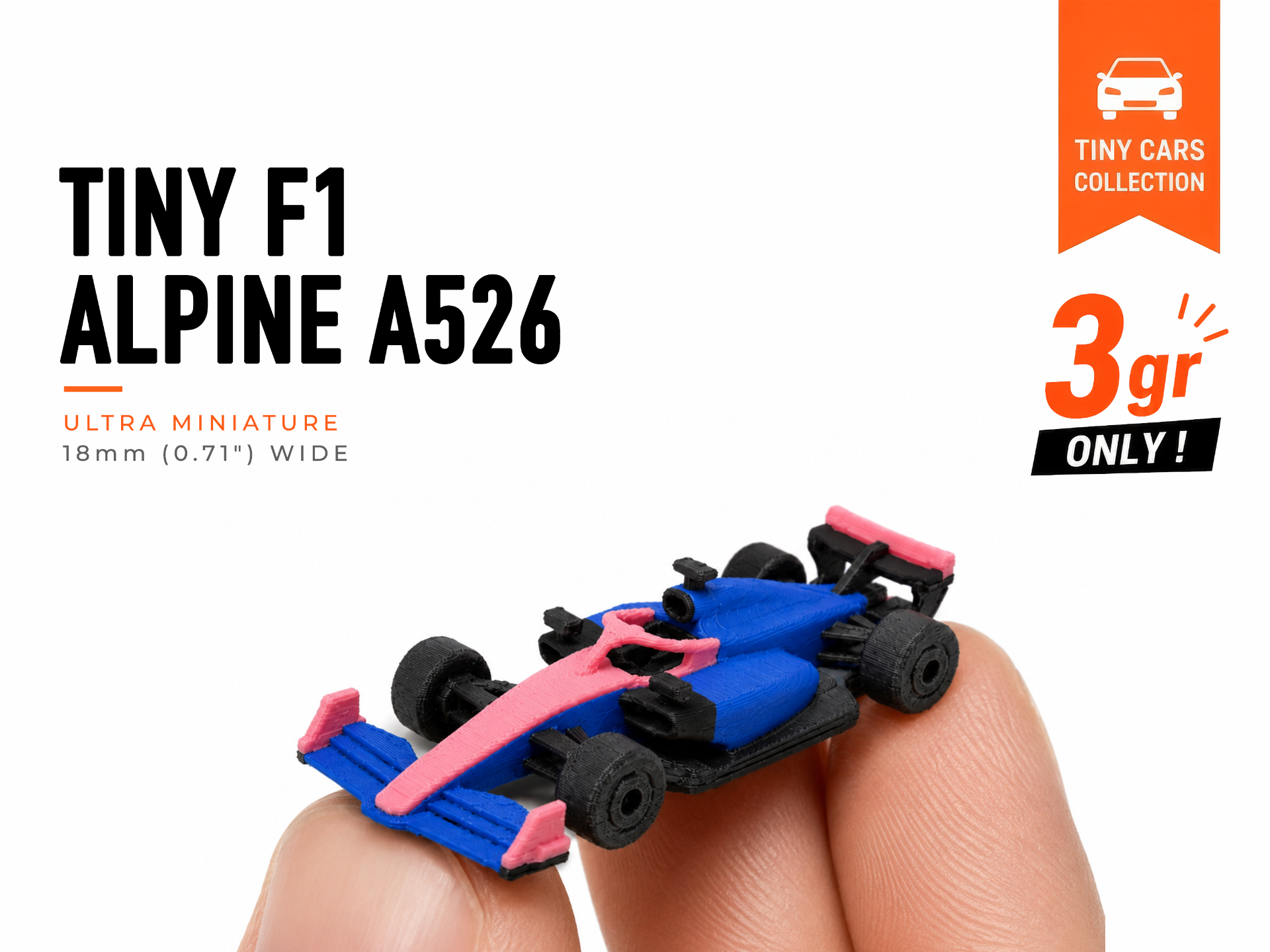 Tiny F1 Alpine A526 - Mini Cars Series