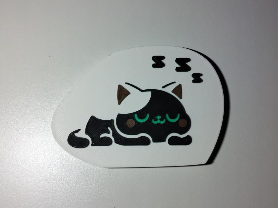 Magnetic Sleeping Cat (no ams)