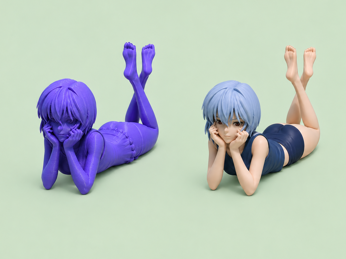 Rei Ayanami laying down