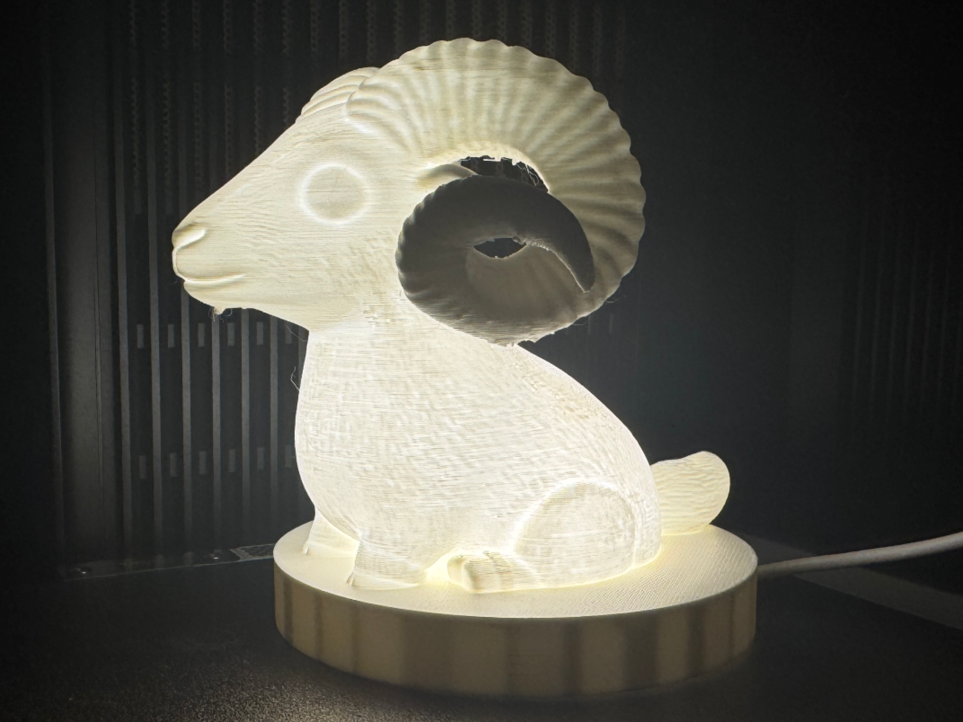 Glowing Bighorn Sheep