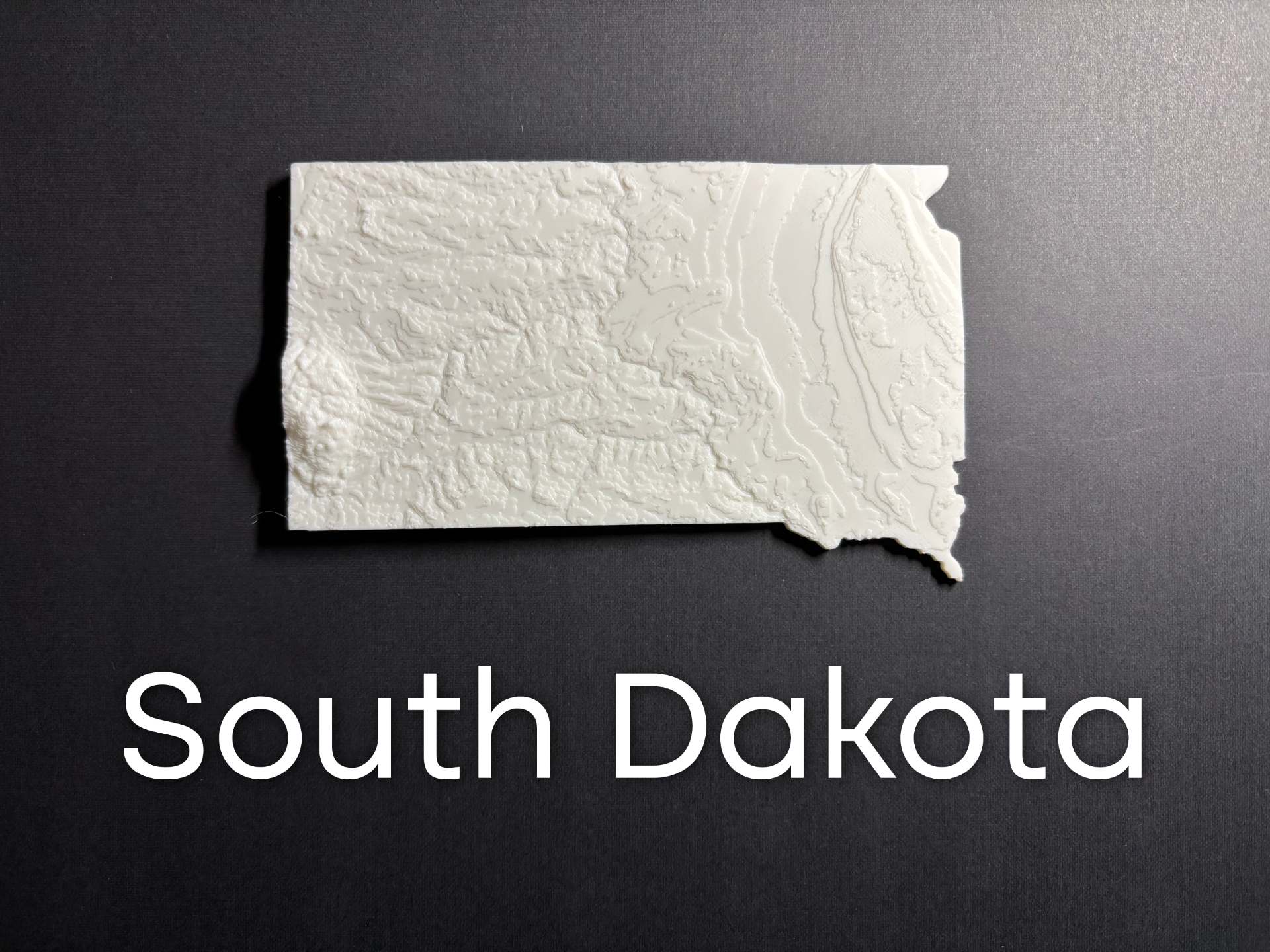 State of South Dakota terrain