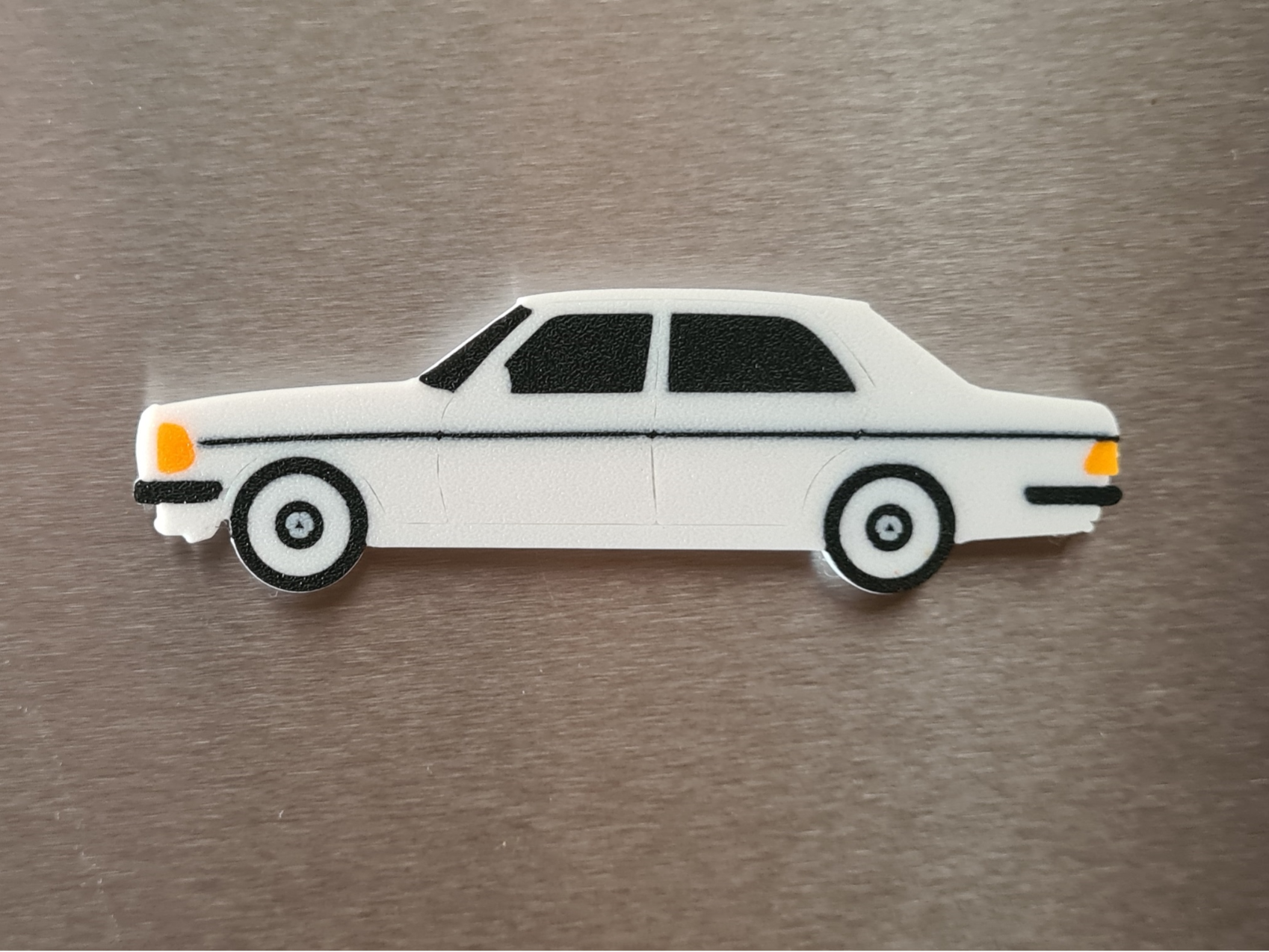 Mercedes W123 Fridge Magnet Classic Car 80s