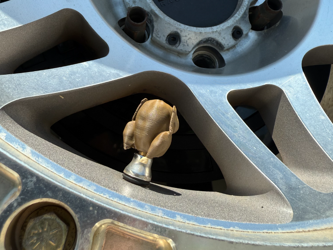 Valve Stem Caps: Roasted Turkey!