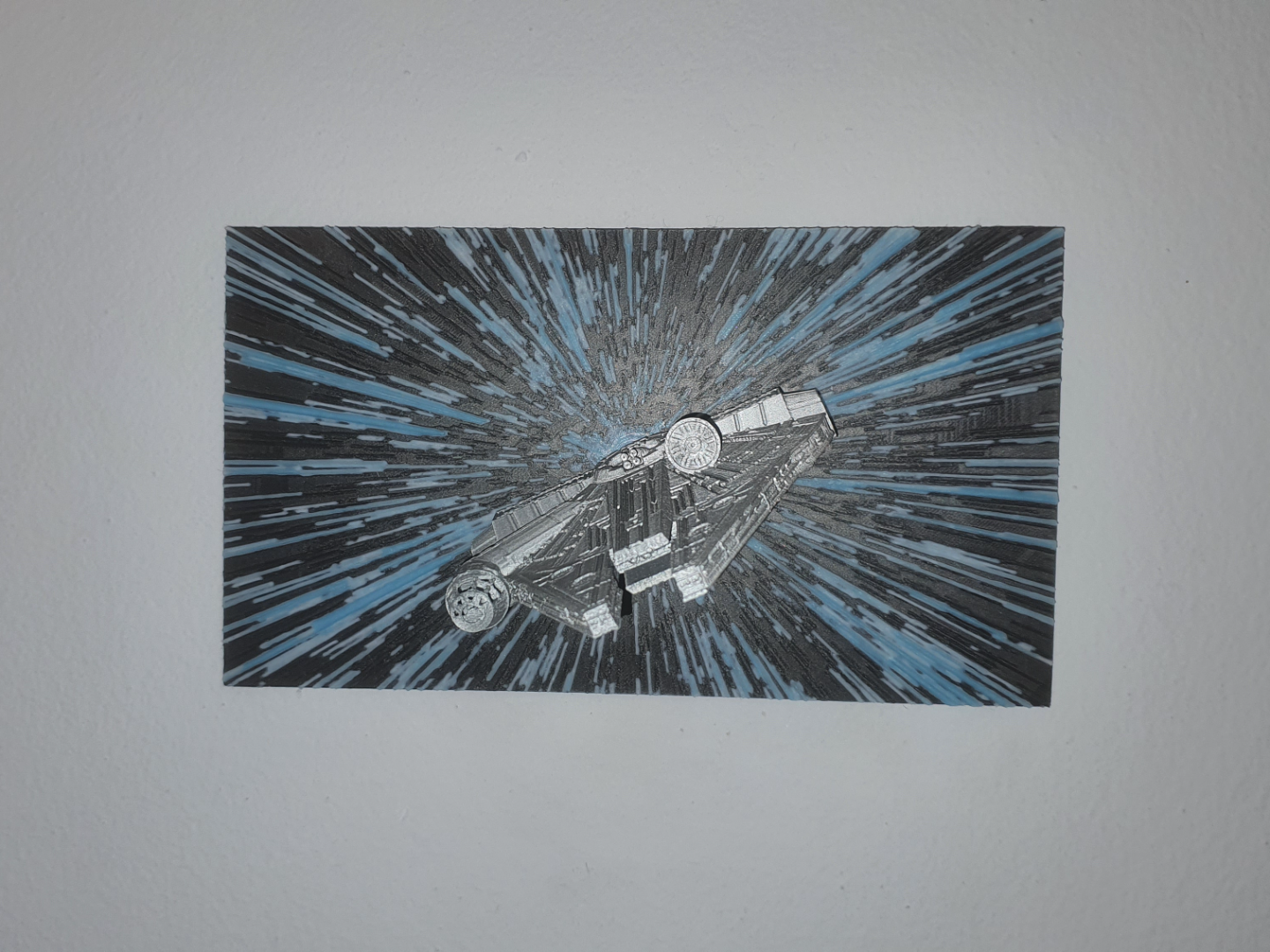 Millennium Falcon Hyperspace Jump with Wall Mount
