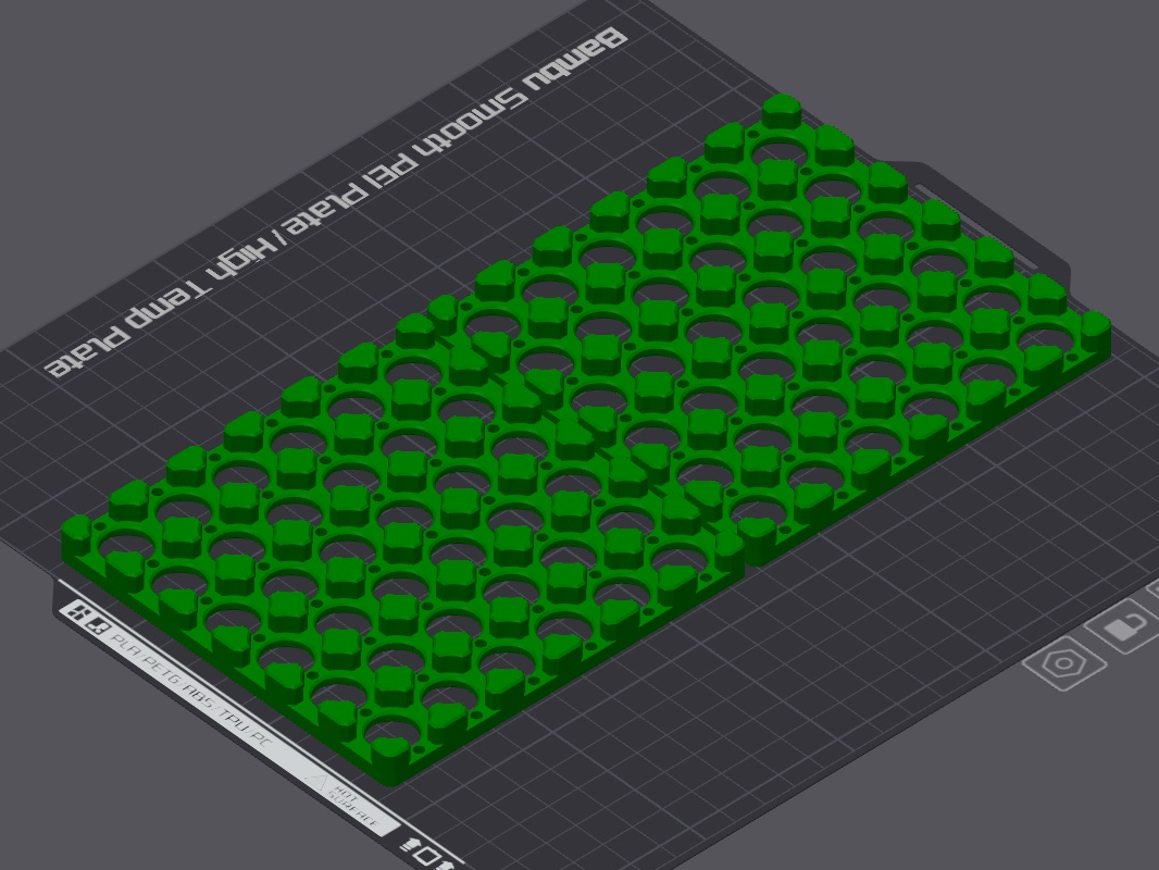 6 X 6 18650 SPOT GUIDE PLATE