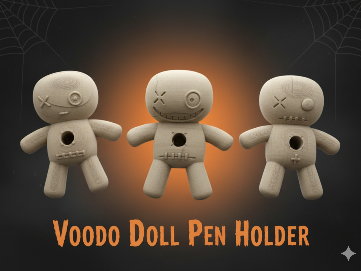Voodoo Doll Pen Holder