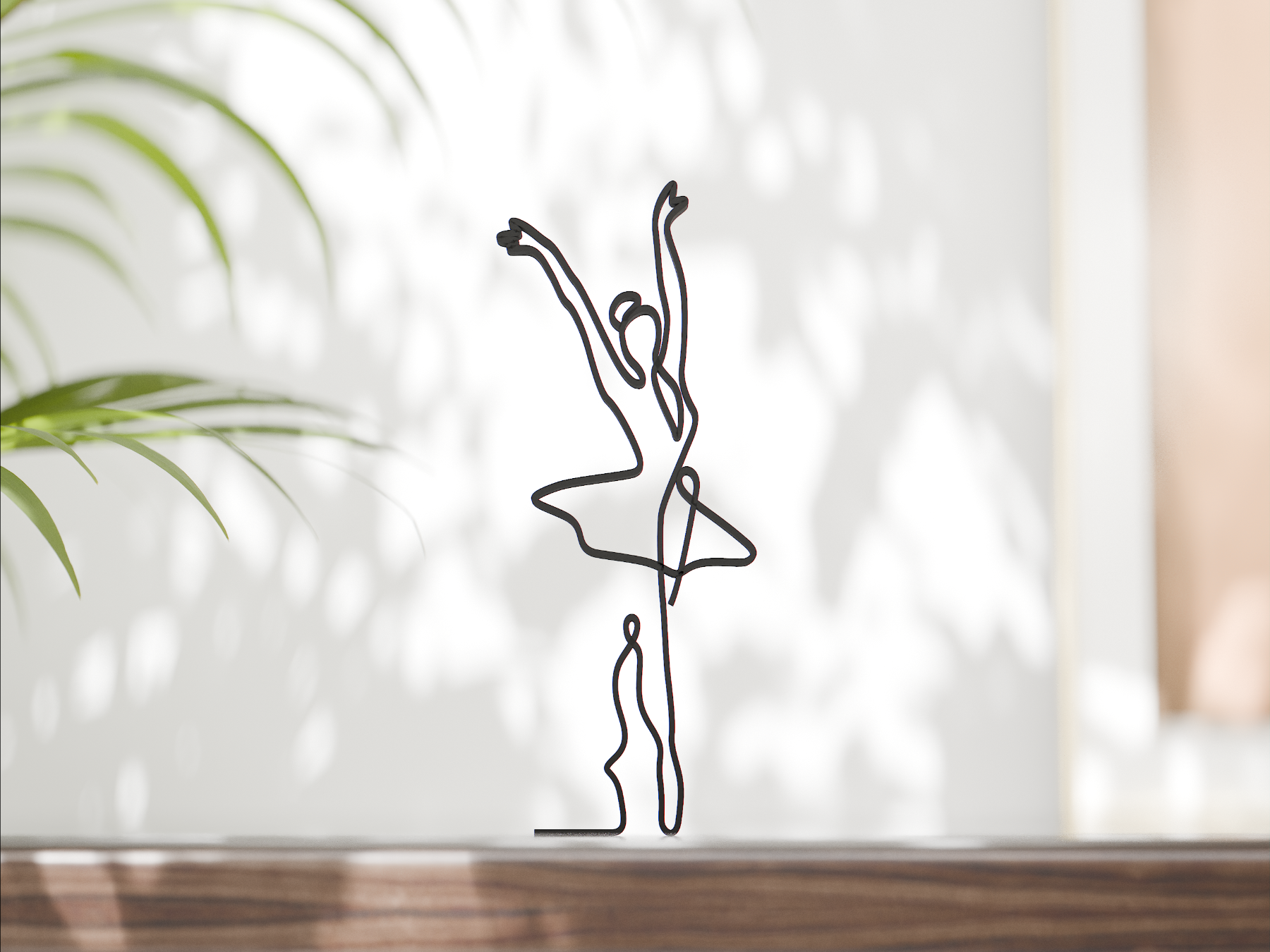 Ballerina One Line Art
